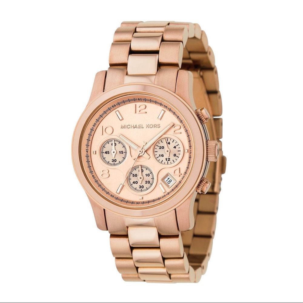 Michael Kors Mid Runway Watch in Rose Gold MK5128